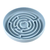 Maxbell Slow feed Bowl Easy to Clean Silicone Dog Food Bowl for Pets Dogs Puppy Cats Blue
