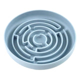 Maxbell Slow feed Bowl Easy to Clean Silicone Dog Food Bowl for Pets Dogs Puppy Cats Blue