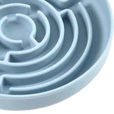 Maxbell Slow feed Bowl Easy to Clean Silicone Dog Food Bowl for Pets Dogs Puppy Cats Blue