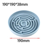 Maxbell Slow feed Bowl Easy to Clean Silicone Dog Food Bowl for Pets Dogs Puppy Cats Blue