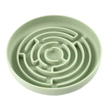 Maxbell Slow feed Bowl Easy to Clean Silicone Dog Food Bowl for Pets Dogs Puppy Cats Green