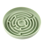 Maxbell Slow feed Bowl Easy to Clean Silicone Dog Food Bowl for Pets Dogs Puppy Cats Green