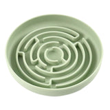 Maxbell Slow feed Bowl Easy to Clean Silicone Dog Food Bowl for Pets Dogs Puppy Cats Green
