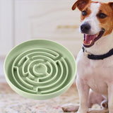 Maxbell Slow feed Bowl Easy to Clean Silicone Dog Food Bowl for Pets Dogs Puppy Cats Green