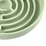 Maxbell Slow feed Bowl Easy to Clean Silicone Dog Food Bowl for Pets Dogs Puppy Cats Green