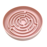 Maxbell Slow feed Bowl Easy to Clean Silicone Dog Food Bowl for Pets Dogs Puppy Cats Pink