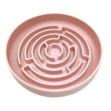 Maxbell Slow feed Bowl Easy to Clean Silicone Dog Food Bowl for Pets Dogs Puppy Cats Pink