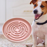 Maxbell Slow feed Bowl Easy to Clean Silicone Dog Food Bowl for Pets Dogs Puppy Cats Pink