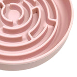 Maxbell Slow feed Bowl Easy to Clean Silicone Dog Food Bowl for Pets Dogs Puppy Cats Pink