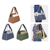 Maxbell Cat Soft Sided Carriers Travel Use for Kitty Small and Medium Cats Small Dog Brown