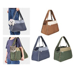 Maxbell Cat Soft Sided Carriers Travel Use for Kitty Small and Medium Cats Small Dog Brown