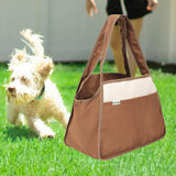 Maxbell Cat Soft Sided Carriers Travel Use for Kitty Small and Medium Cats Small Dog Brown