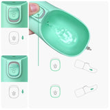 Maxbell Dog Water Dispenser 300ml Pet Water Bottle for Small Animals Rabbits Outdoor green