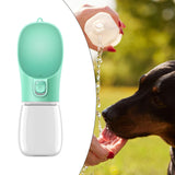 Maxbell Dog Water Dispenser 300ml Pet Water Bottle for Small Animals Rabbits Outdoor green