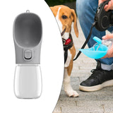 Maxbell Dog Water Dispenser 300ml Pet Water Bottle for Small Animals Rabbits Outdoor grey