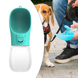 Maxbell Dog Water Bottle 350ml Dog and Cat Water Dispenser for Puppy Rabbits Camping blue