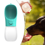 Maxbell Dog Water Bottle 350ml Dog and Cat Water Dispenser for Puppy Rabbits Camping blue