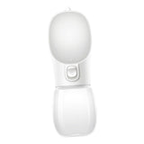 Maxbell Dog Water Bottle 350ml Dog and Cat Water Dispenser for Puppy Rabbits Camping white