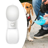 Maxbell Dog Water Bottle 350ml Dog and Cat Water Dispenser for Puppy Rabbits Camping white