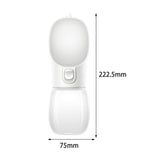 Maxbell Dog Water Bottle 350ml Dog and Cat Water Dispenser for Puppy Rabbits Camping white