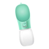 Maxbell Dog Water Bottle 350ml Dog and Cat Water Dispenser for Puppy Rabbits Camping green