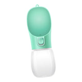 Maxbell Dog Water Bottle 350ml Dog and Cat Water Dispenser for Puppy Rabbits Camping green