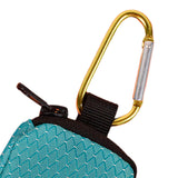 Maxbell Dog Poop Bag Holder Waste Bag Carrier Zippered Pouch for Travel Walking Lake Blue