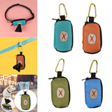 Maxbell Dog Poop Bag Holder Waste Bag Carrier Zippered Pouch for Travel Walking Lake Blue