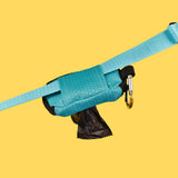 Maxbell Dog Poop Bag Holder Waste Bag Carrier Zippered Pouch for Travel Walking Lake Blue