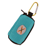 Maxbell Dog Poop Bag Holder Waste Bag Carrier Zippered Pouch for Travel Walking Lake Blue