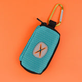 Maxbell Dog Poop Bag Holder Waste Bag Carrier Zippered Pouch for Travel Walking Lake Blue