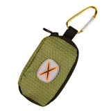 Maxbell Dog Poop Bag Holder Waste Bag Carrier Zippered Pouch for Travel Walking green