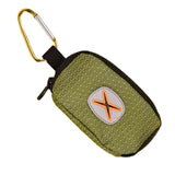 Maxbell Dog Poop Bag Holder Waste Bag Carrier Zippered Pouch for Travel Walking green