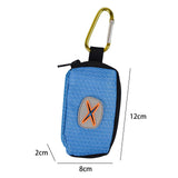 Maxbell Dog Poop Bag Holder Waste Bag Carrier Zippered Pouch for Travel Walking Peacock Blue