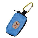 Maxbell Dog Poop Bag Holder Waste Bag Carrier Zippered Pouch for Travel Walking Peacock Blue