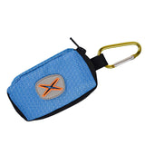 Maxbell Dog Poop Bag Holder Waste Bag Carrier Zippered Pouch for Travel Walking Peacock Blue