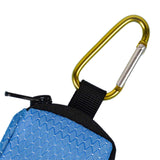 Maxbell Dog Poop Bag Holder Waste Bag Carrier Zippered Pouch for Travel Walking Peacock Blue