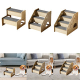 Maxbell Wooden Dog Stairs Small Dogs Pets Cat Stairs for Bed for Couches Sofa Window 2 steps