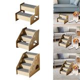 Maxbell Wooden Dog Stairs Small Dogs Pets Cat Stairs for Bed for Couches Sofa Window 2 steps