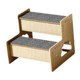 Maxbell Wooden Dog Stairs Small Dogs Pets Cat Stairs for Bed for Couches Sofa Window 2 steps