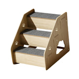 Maxbell Wooden Dog Stairs Small Dogs Pets Cat Stairs for Bed for Couches Sofa Window 3 steps