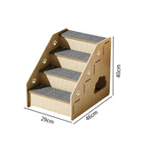 Maxbell Wooden Dog Stairs Small Dogs Pets Cat Stairs for Bed for Couches Sofa Window 4 steps