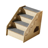 Maxbell Wooden Dog Stairs Small Dogs Pets Cat Stairs for Bed for Couches Sofa Window 4 steps