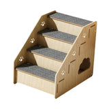 Maxbell Wooden Dog Stairs Small Dogs Pets Cat Stairs for Bed for Couches Sofa Window 4 steps