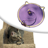 Maxbell Cat Scratch Mat Interactive and Wear Resistant for Sofa Couch Scratching Cushion violet