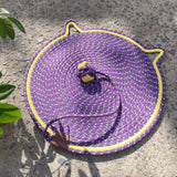 Maxbell Cat Scratch Mat Interactive and Wear Resistant for Sofa Couch Scratching Cushion violet