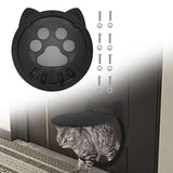 Maxbell Cat Door Weather Resistant Lockable Kitties Puppy Kitten Cat Door for Window