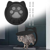 Maxbell Cat Door Weather Resistant Lockable Kitties Puppy Kitten Cat Door for Window