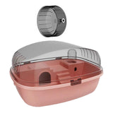 Maxbell Large Hamster Cage Rabbit Rats Transparent Hedgehog Portable Hamster Habitat Pink