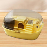 Maxbell Large Hamster Cage Rabbit Rats Transparent Hedgehog Portable Hamster Habitat Yellow